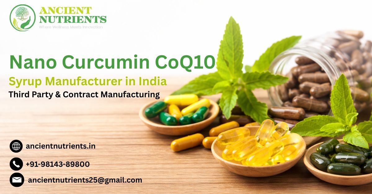 Nano Curcumin CoQ10 Syrup Manufacturer in India | Third Party & Contract Manufacturing